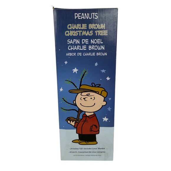 Peanuts Charlie Brown 24 inch Christmas Tree With Linus Blanket & Ornament - Picture 2 of 4